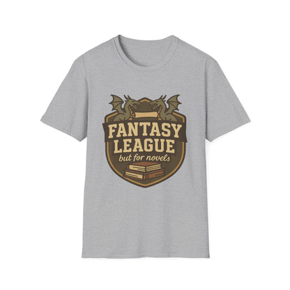 Fantasy League Novels Book Lover's T-Shirt - Unisex Softstyle T-Shirt