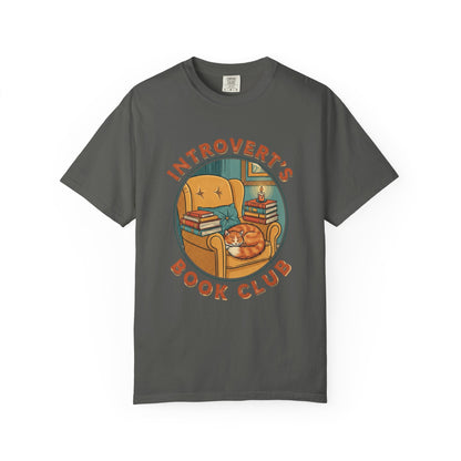 Introvert's Book Club Comfort Colors T-shirt | Book Lover T-Shirt
