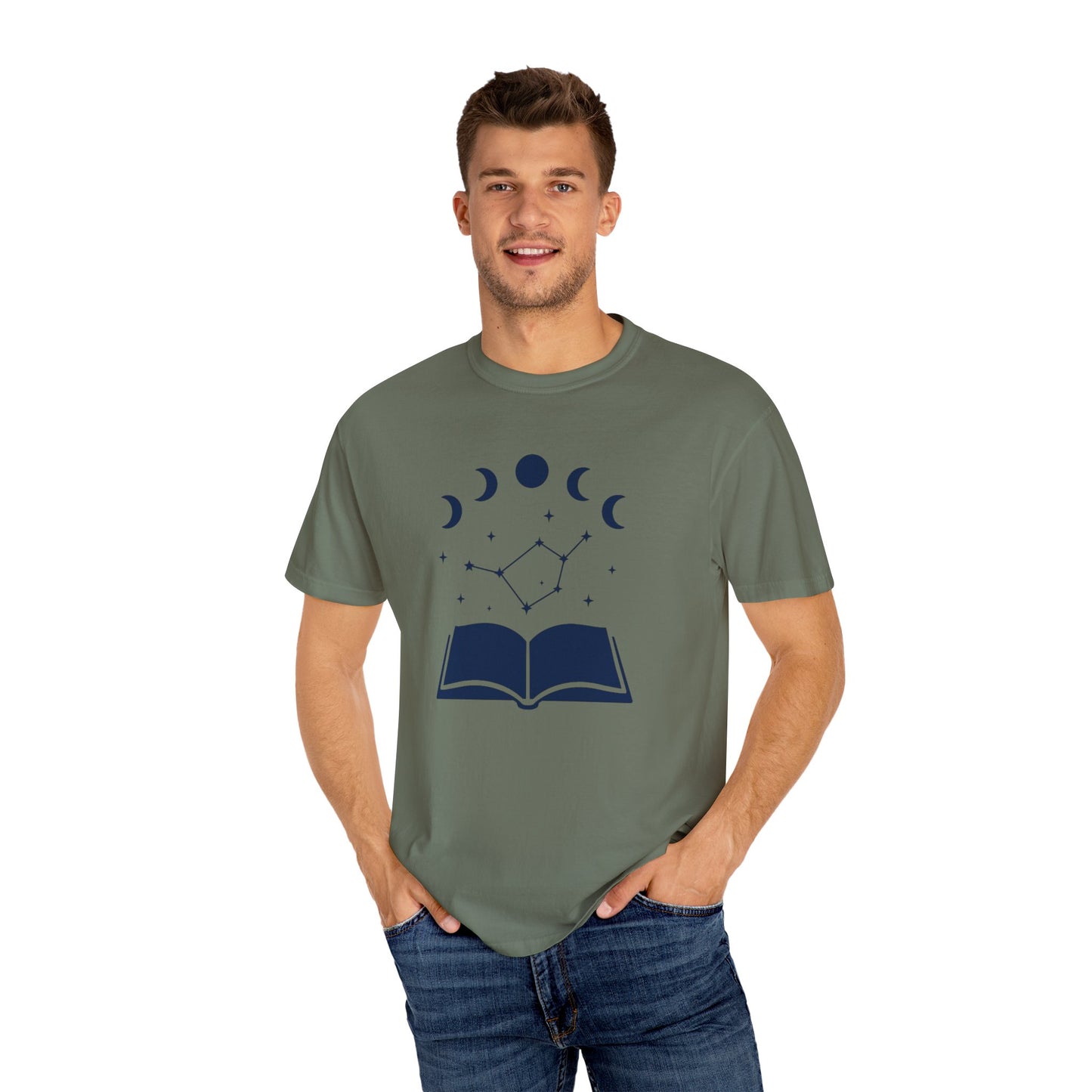 Moon Cycles Book Lover T-shirt | Comfort Colors T-shirt