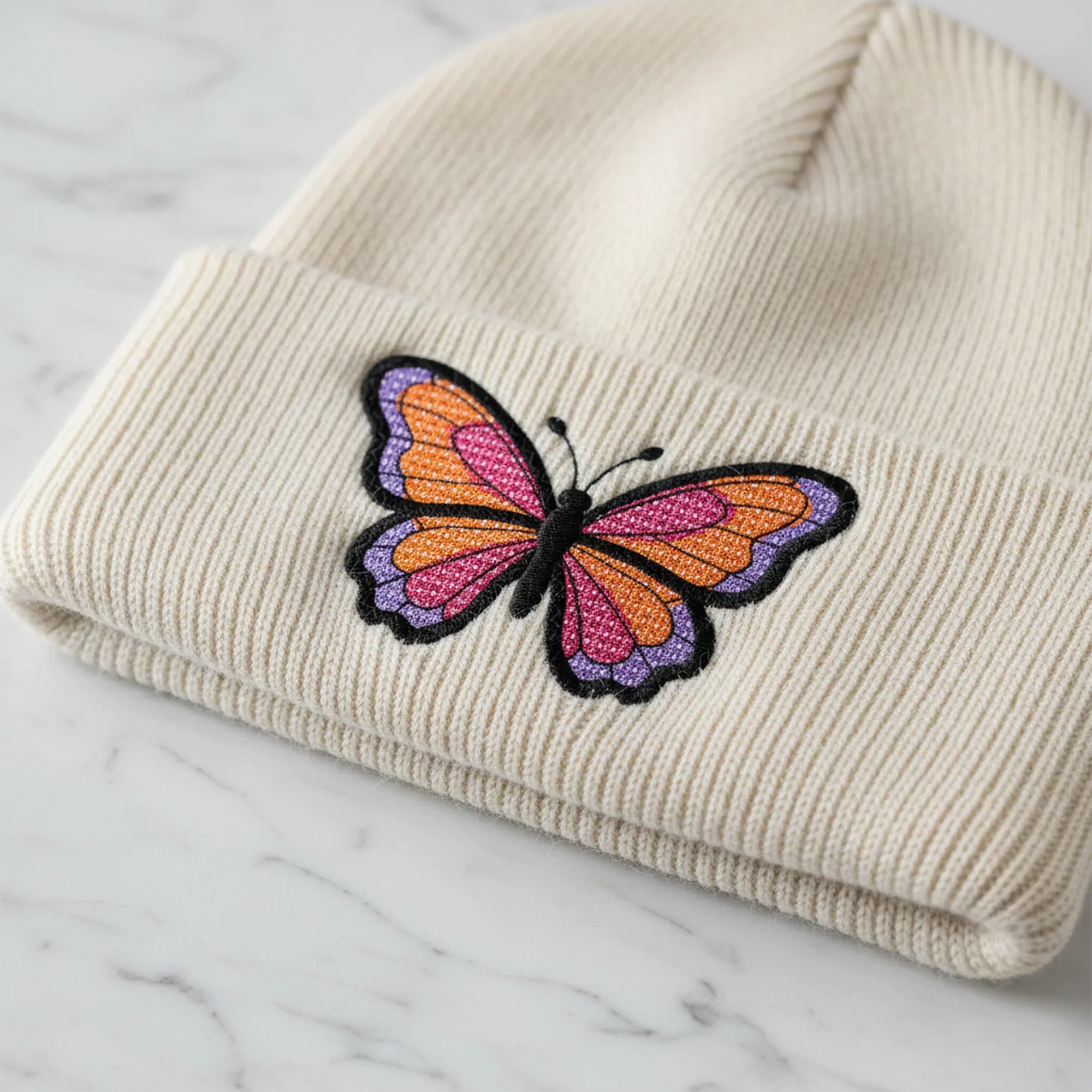 Monarch Butterfly Embroidery Design, Colorful Realistic Pattern Machine Embroidery - ReadTee