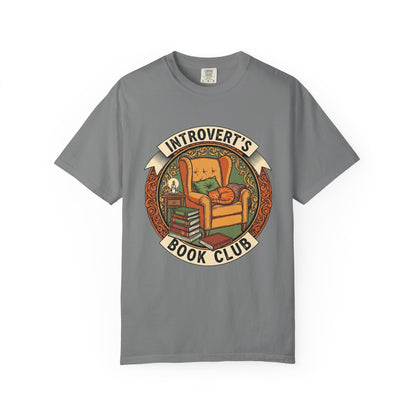 Introvert's Book Club Comfort Colors T-shirt | Book Lover T-Shirt