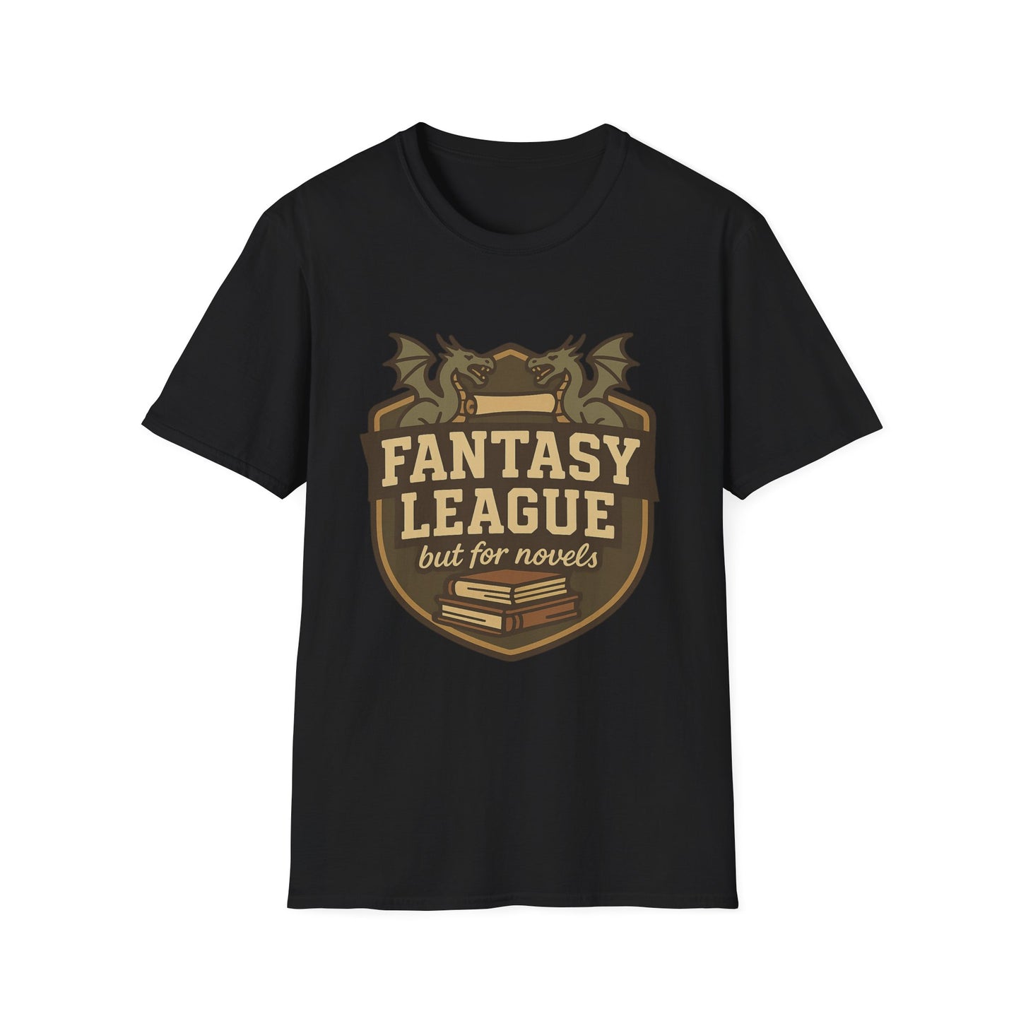 Fantasy League Novels Book Lover's T-Shirt - Unisex Softstyle T-Shirt