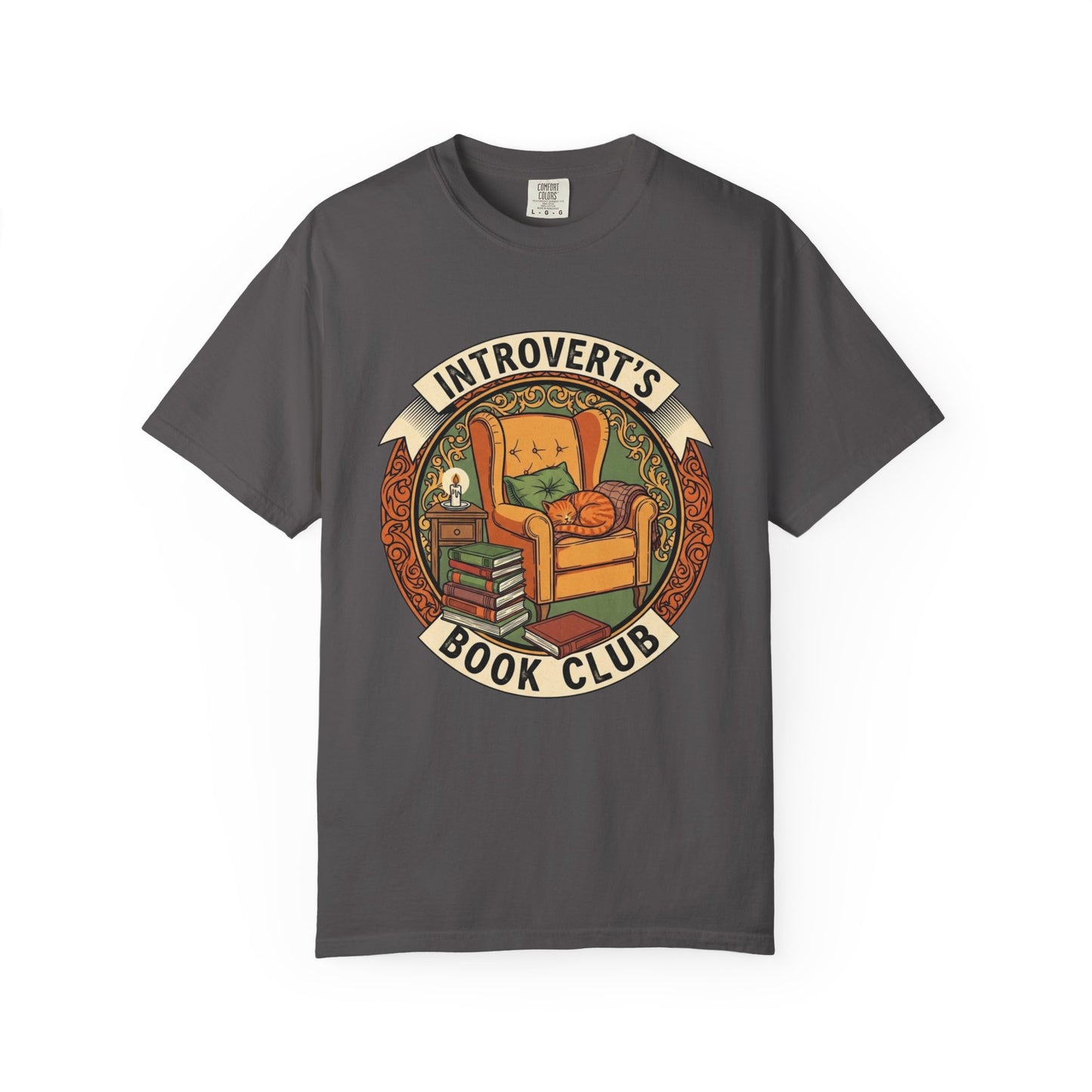 Introvert's Book Club Comfort Colors T-shirt | Book Lover T-Shirt