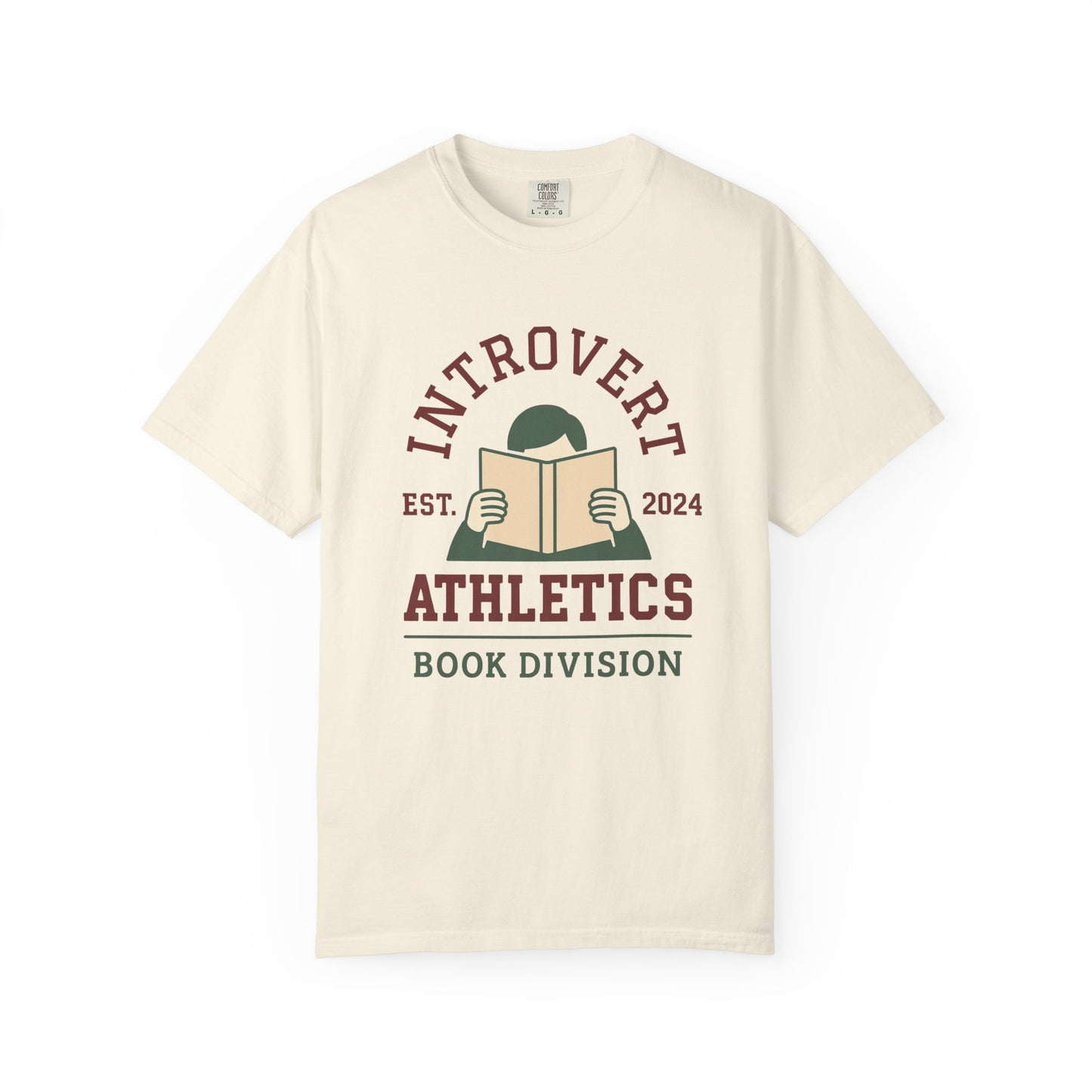 Introvert Athletics Book Lover's Comfort Colors Tee