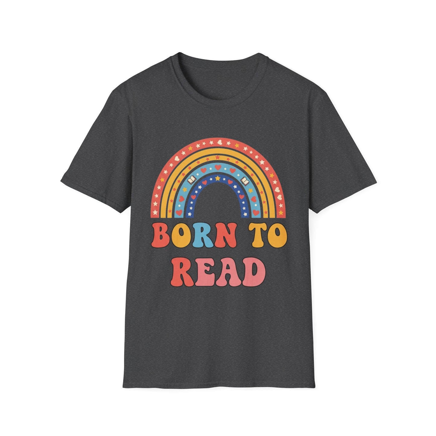 Born to Read T-Shirt | Rainbow Book Lover's Unisex T-shirt