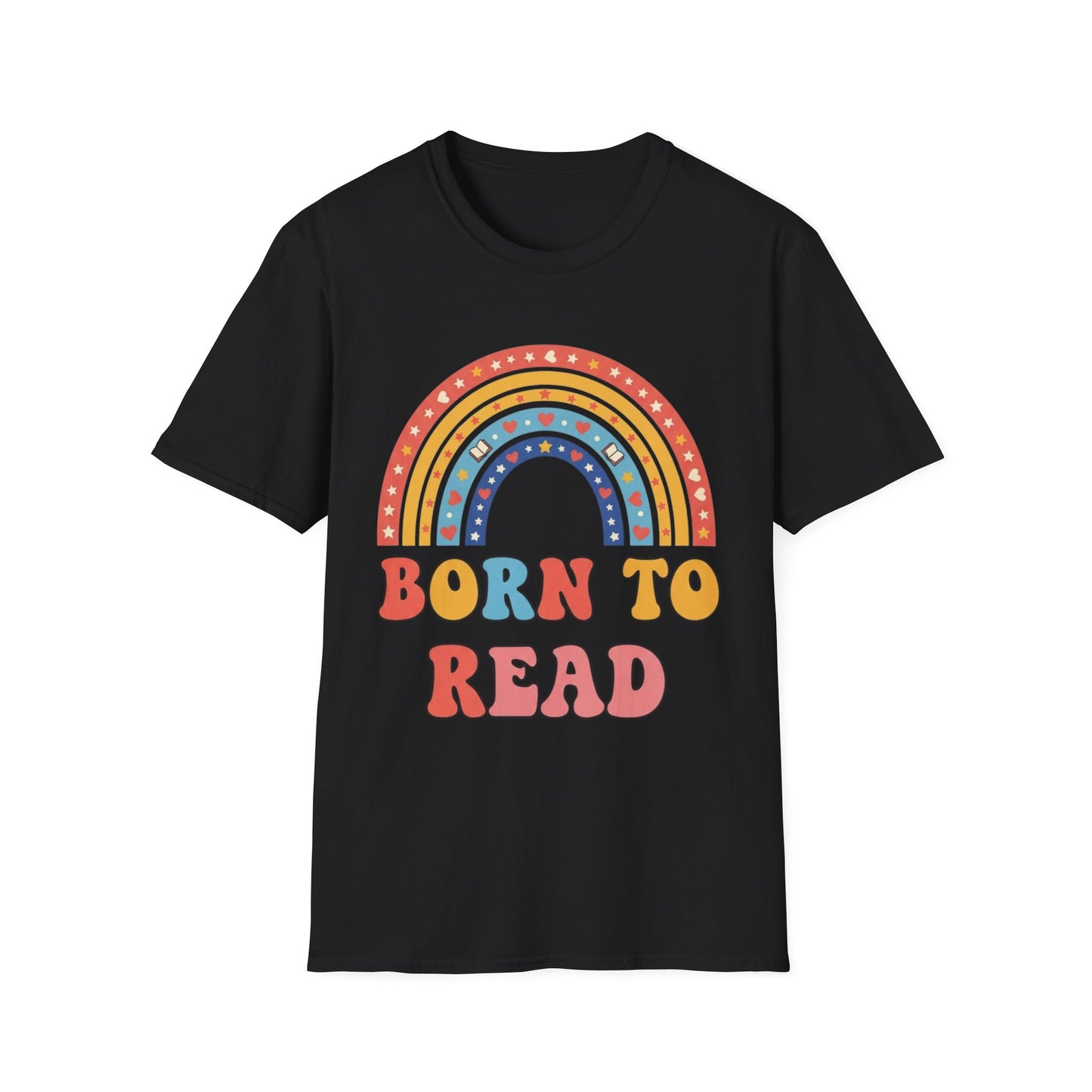 Born to Read T-Shirt | Rainbow Book Lover's Unisex T-shirt