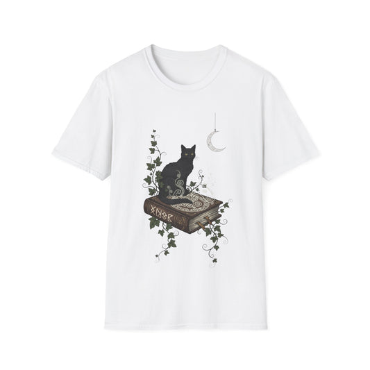 Cat & Book T-shirt | Book-Lover's Unisex T-Shirt