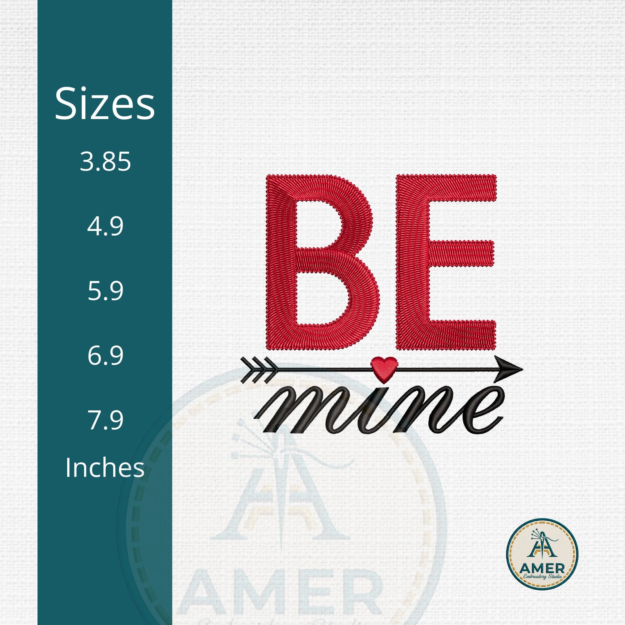 Be Mine machine embroidery design