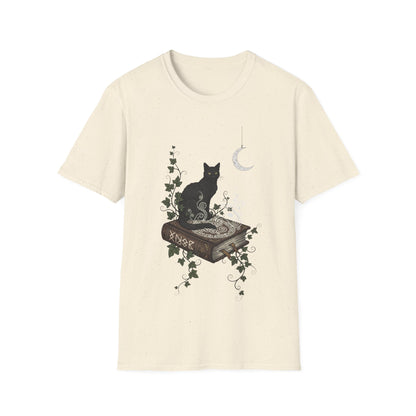 Cat & Book T-shirt | Book-Lover's Unisex T-Shirt
