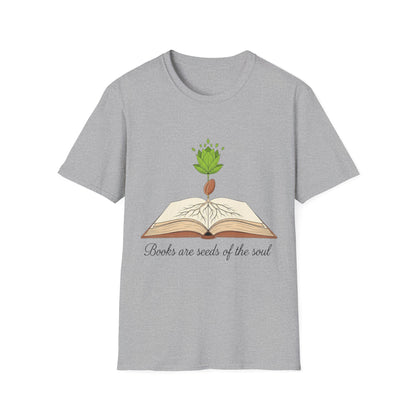 Books are Seeds of the Soul T-Shirt | Book Lover's Unisex T-shirt