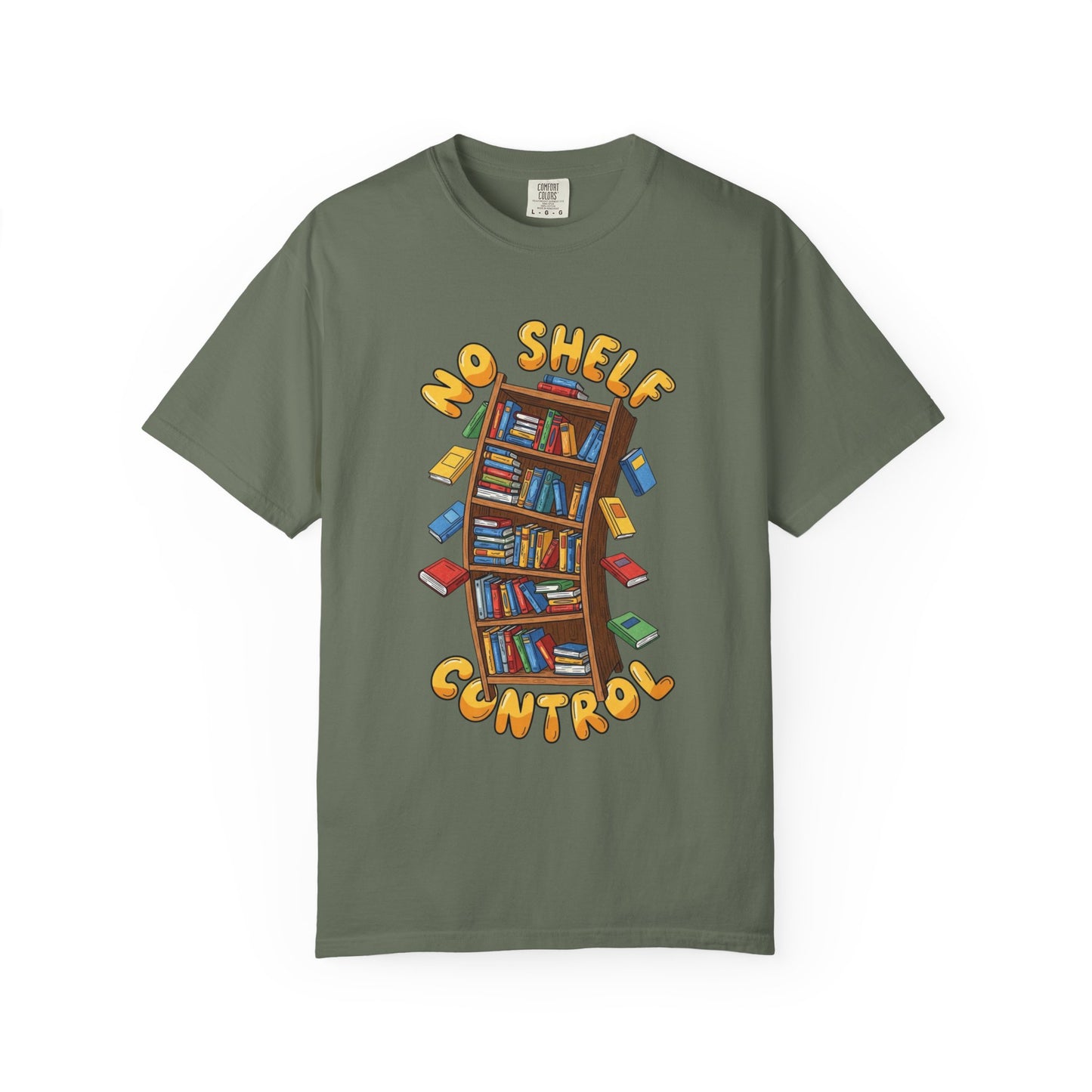 No shelf control Book Lover T-shirt | Comfort Colors T-shirt