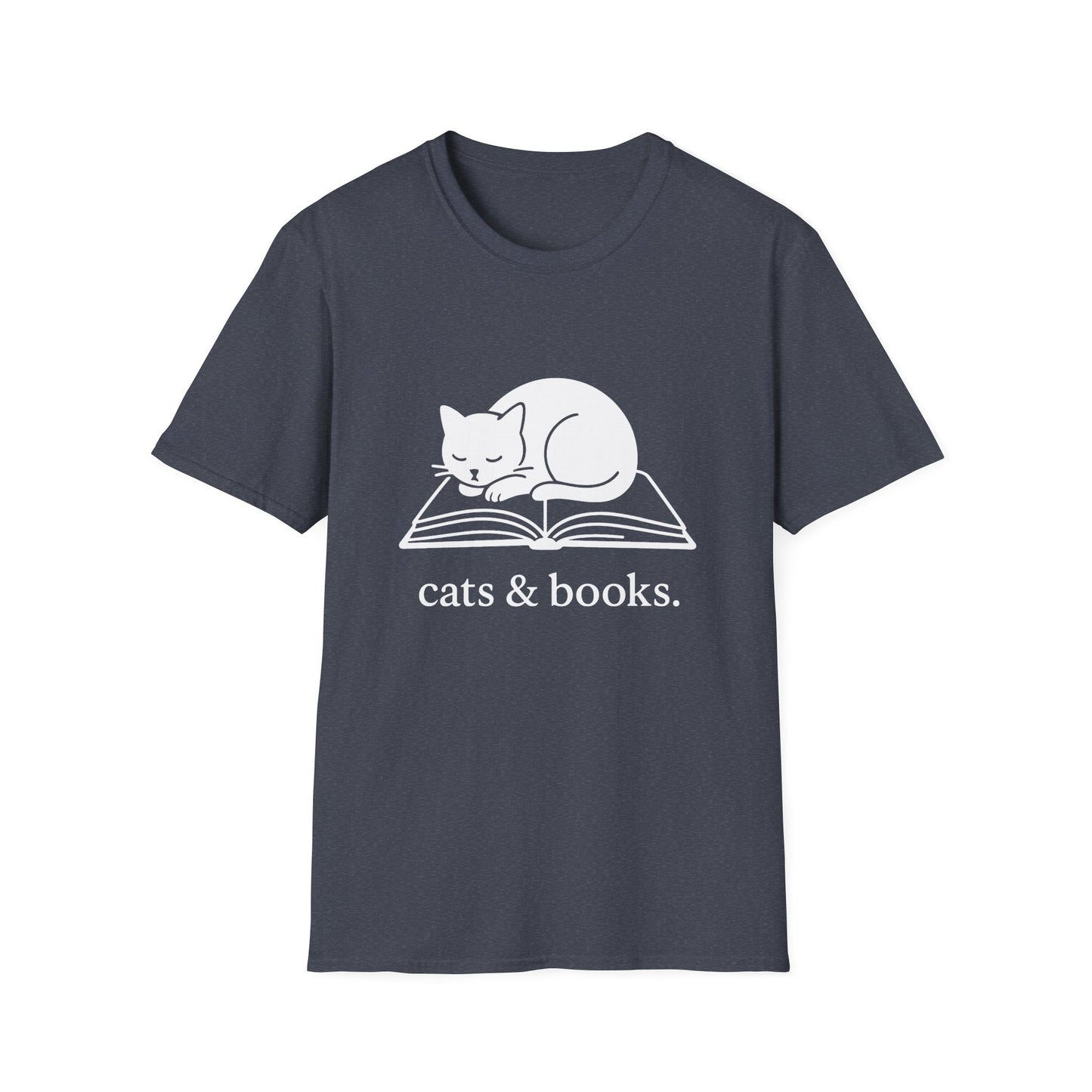 Cats & Books T-Shirt - Unisex