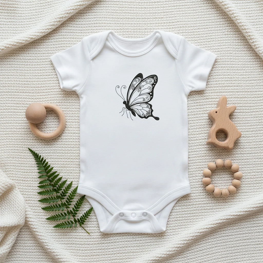 Mandala Butterfly Embroidery, Zentangle Machine Embroidery File - ReadTee