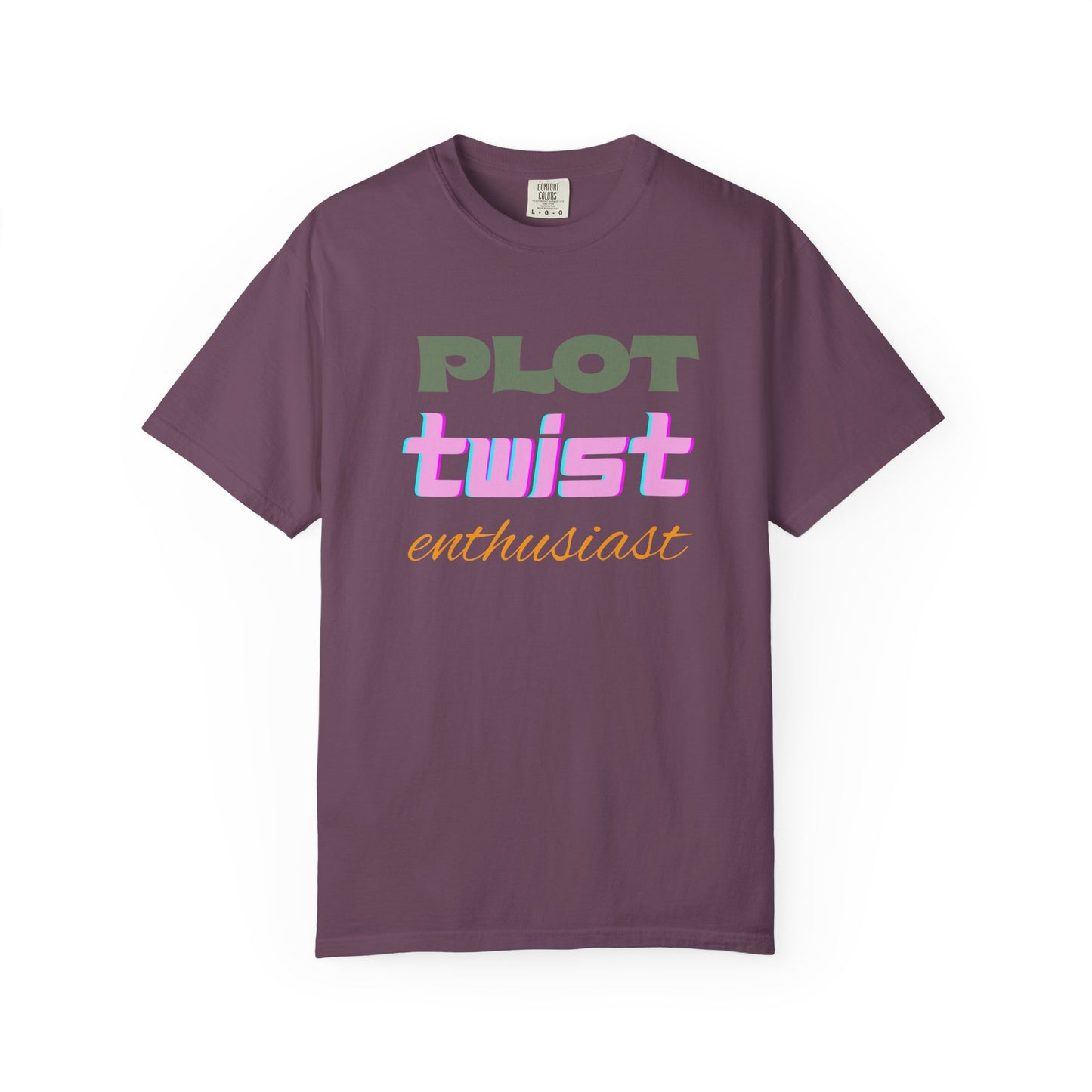 Plot Twist Enthusiast Book Lover T-shirt | Comfort Colors T-shirt