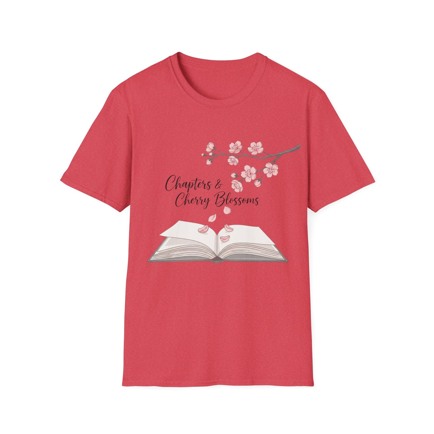 Chapters and Cherry Blossoms Book Lover T-Shirt