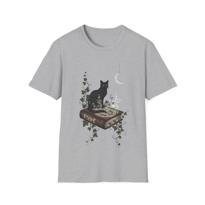 Cat & Book T-shirt | Book-Lover's Unisex T-Shirt