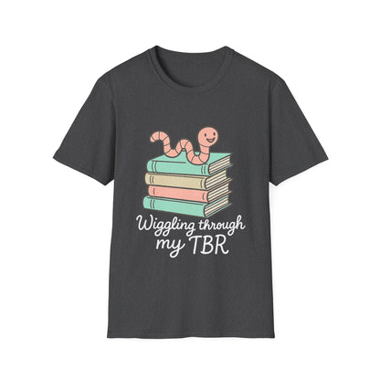 Wiggling through my TBR, bookworm Reading Unisex T-Shirt