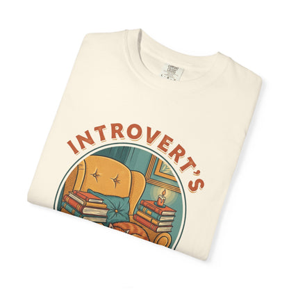 Introvert's Book Club Comfort Colors T-shirt | Book Lover T-Shirt