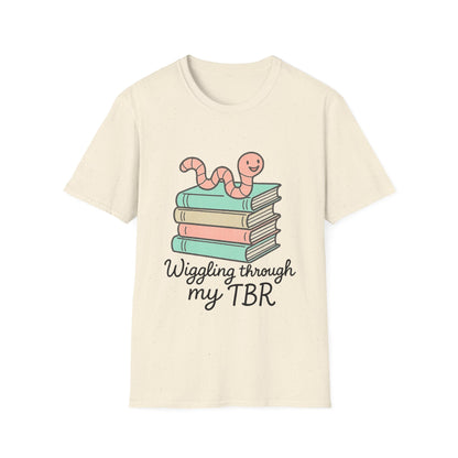 Wiggling through my TBR, bookworm Reading Unisex T-Shirt