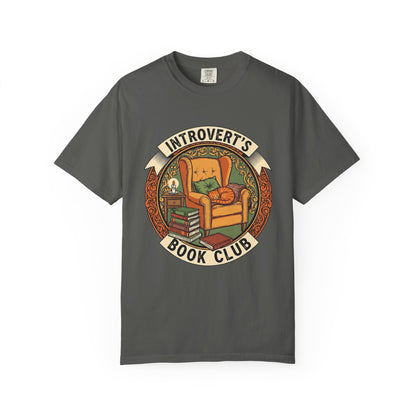Introvert's Book Club Comfort Colors T-shirt | Book Lover T-Shirt