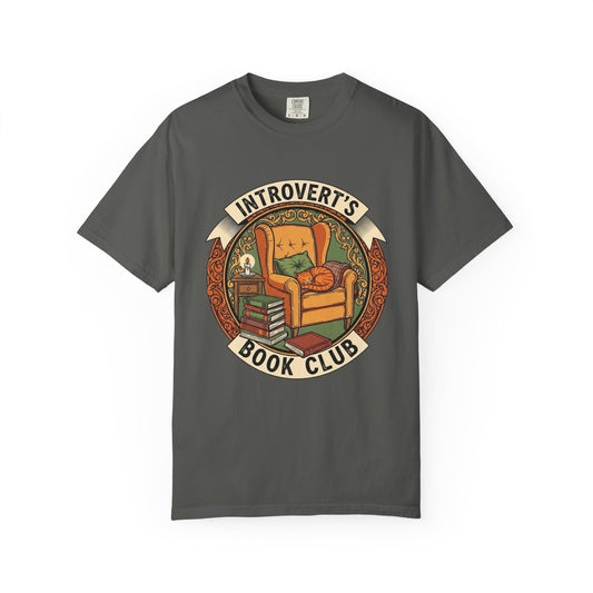 Introvert's Book Club Comfort Colors T-shirt | Book Lover T-Shirt