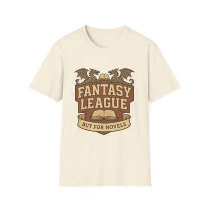 Fantasy League Novels Book Lover's T-Shirt - Unisex Softstyle T-Shirt