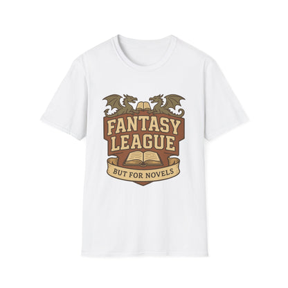 Fantasy League Novels Book Lover's T-Shirt - Unisex Softstyle T-Shirt