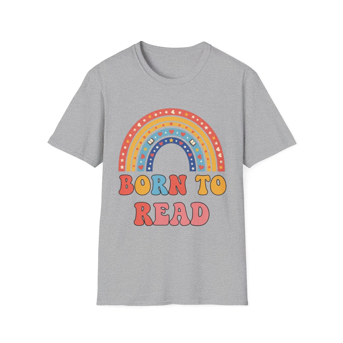 Born to Read T-Shirt | Rainbow Book Lover's Unisex T-shirt