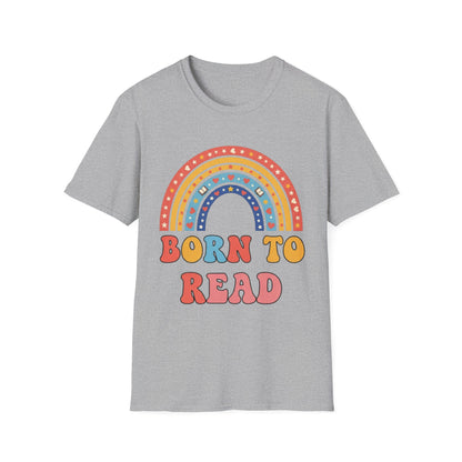 Born to Read T-Shirt | Rainbow Book Lover's Unisex T-shirt