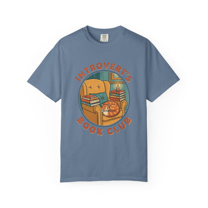 Introvert's Book Club Comfort Colors T-shirt | Book Lover T-Shirt