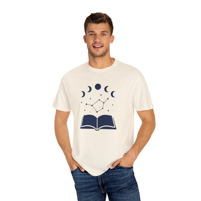 Moon Cycles Book Lover T-shirt | Comfort Colors T-shirt