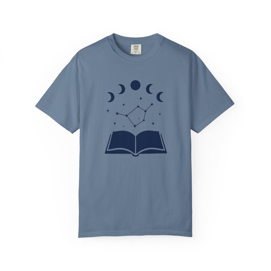 Moon Cycles Book Lover T-shirt | Comfort Colors T-shirt