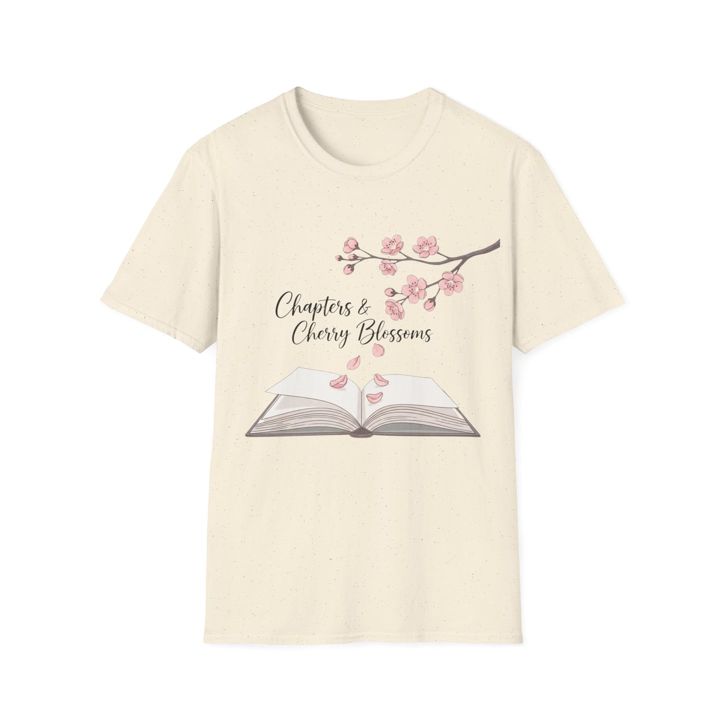 Chapters and Cherry Blossoms Book Lover T-Shirt
