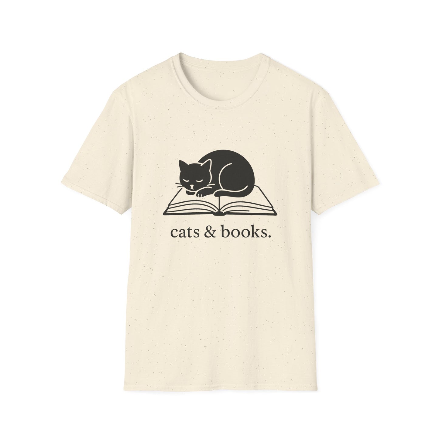 Cats & Books T-Shirt - Unisex
