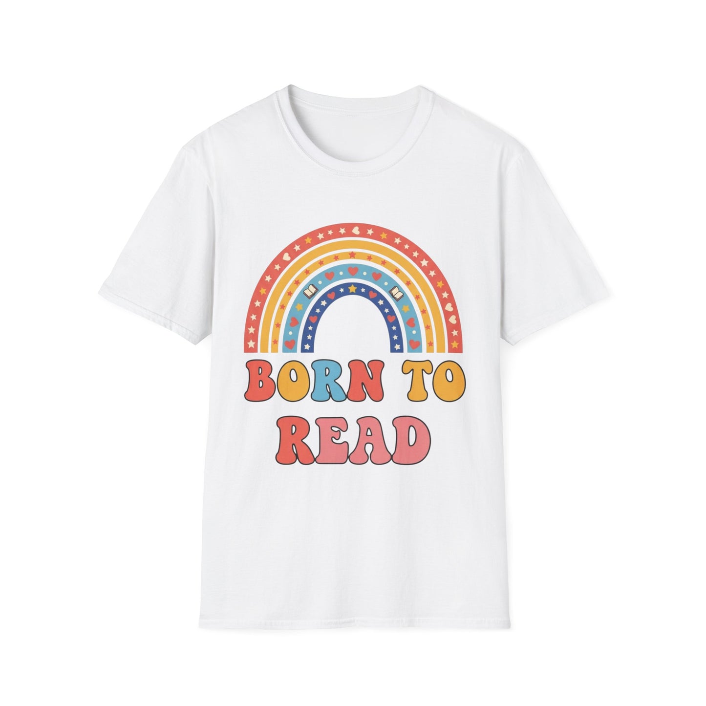 Born to Read T-Shirt | Rainbow Book Lover's Unisex T-shirt