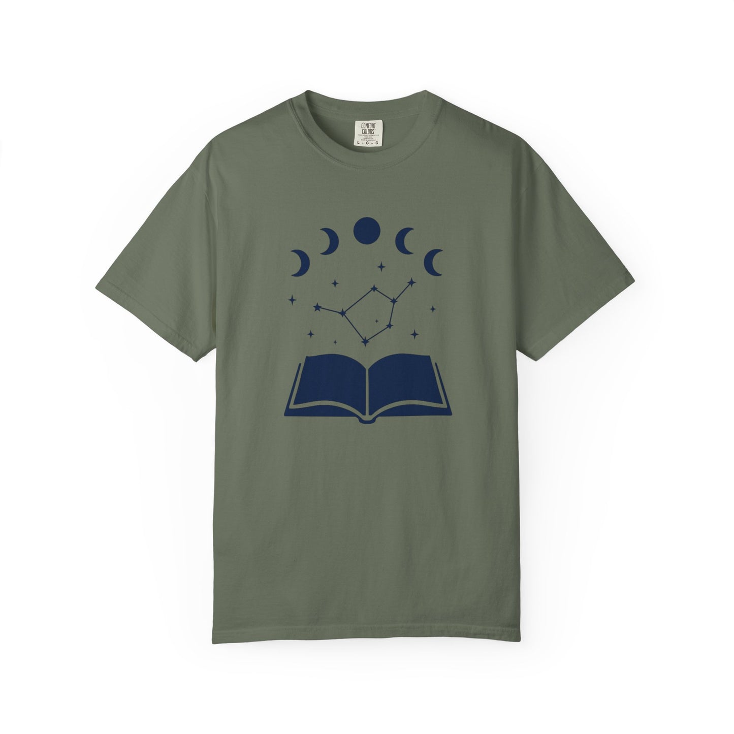 Moon Cycles Book Lover T-shirt | Comfort Colors T-shirt