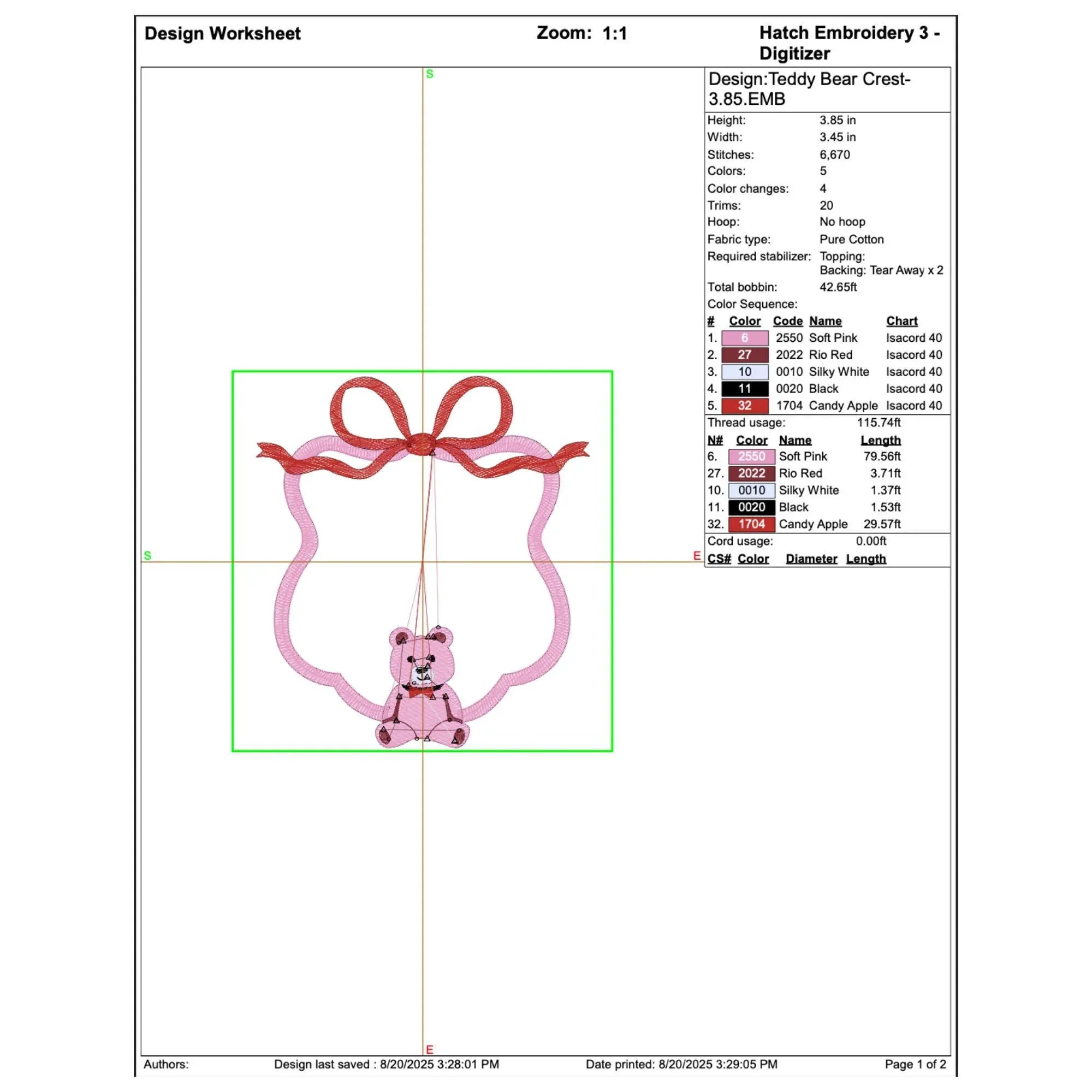 Bear Wreath Embroidery Design: Baby Nursery Crest Frame (Digital Files, 5 Sizes) - ReadTee