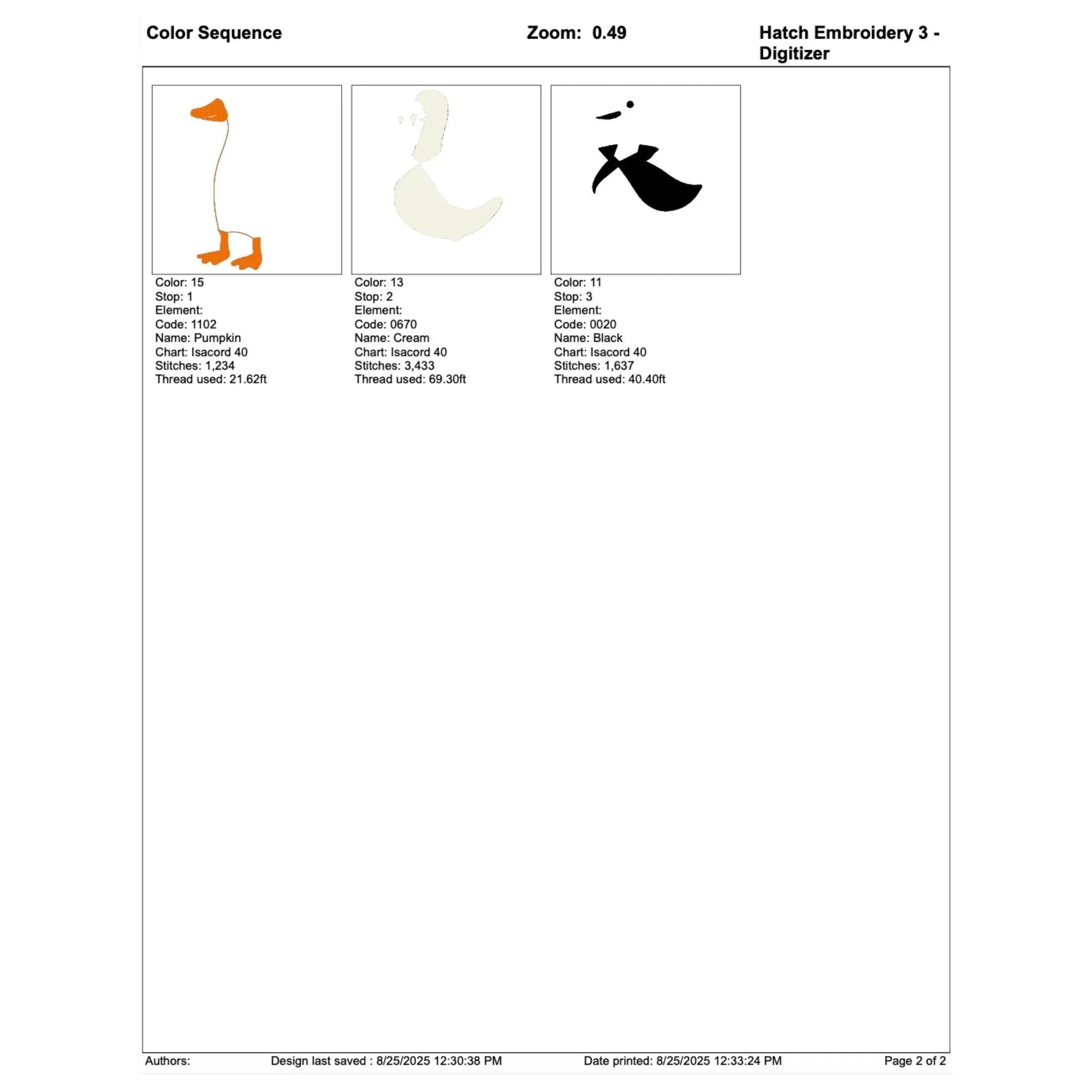 Silly Goose Dracula Embroidery Design: Halloween Vampire Pattern (5 Sizes) - ReadTee