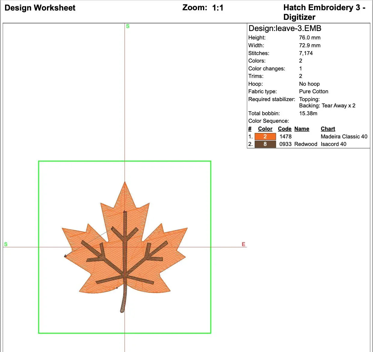 Mini Maple Leaf Machine Embroidery Design – Fall Colors (Instant Download) - ReadTee