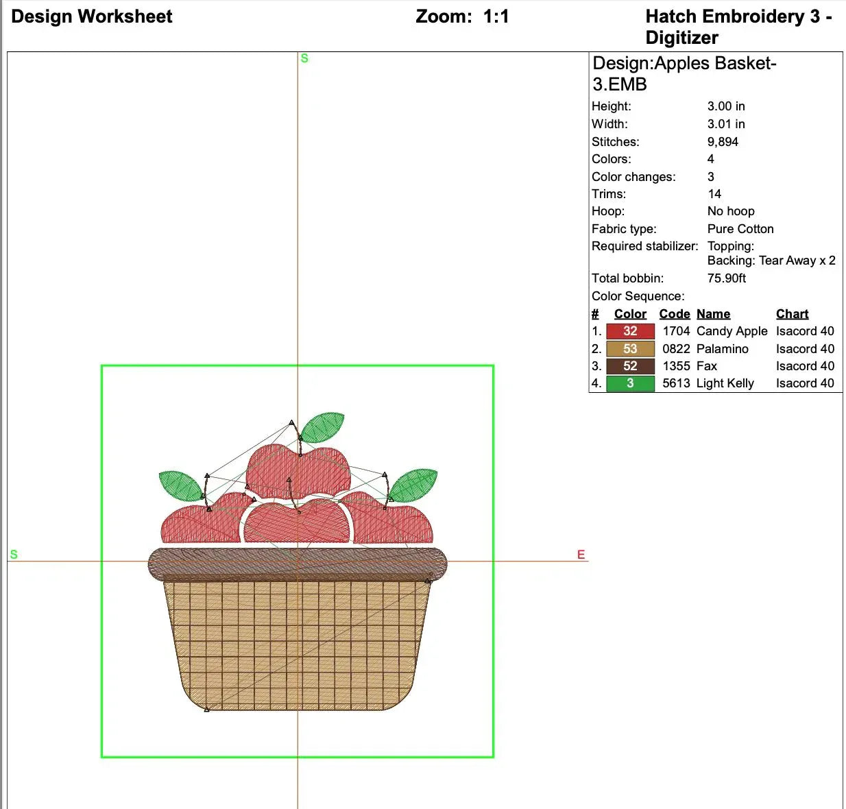 Mini Apple Basket Machine Embroidery Design – Fall Harvest (3 Sizes) (Instant Download) - ReadTee