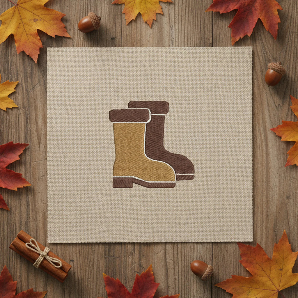 Mini Rain Boots Machine Embroidery Design – Fall Farm Garden (Instant Download) - ReadTee