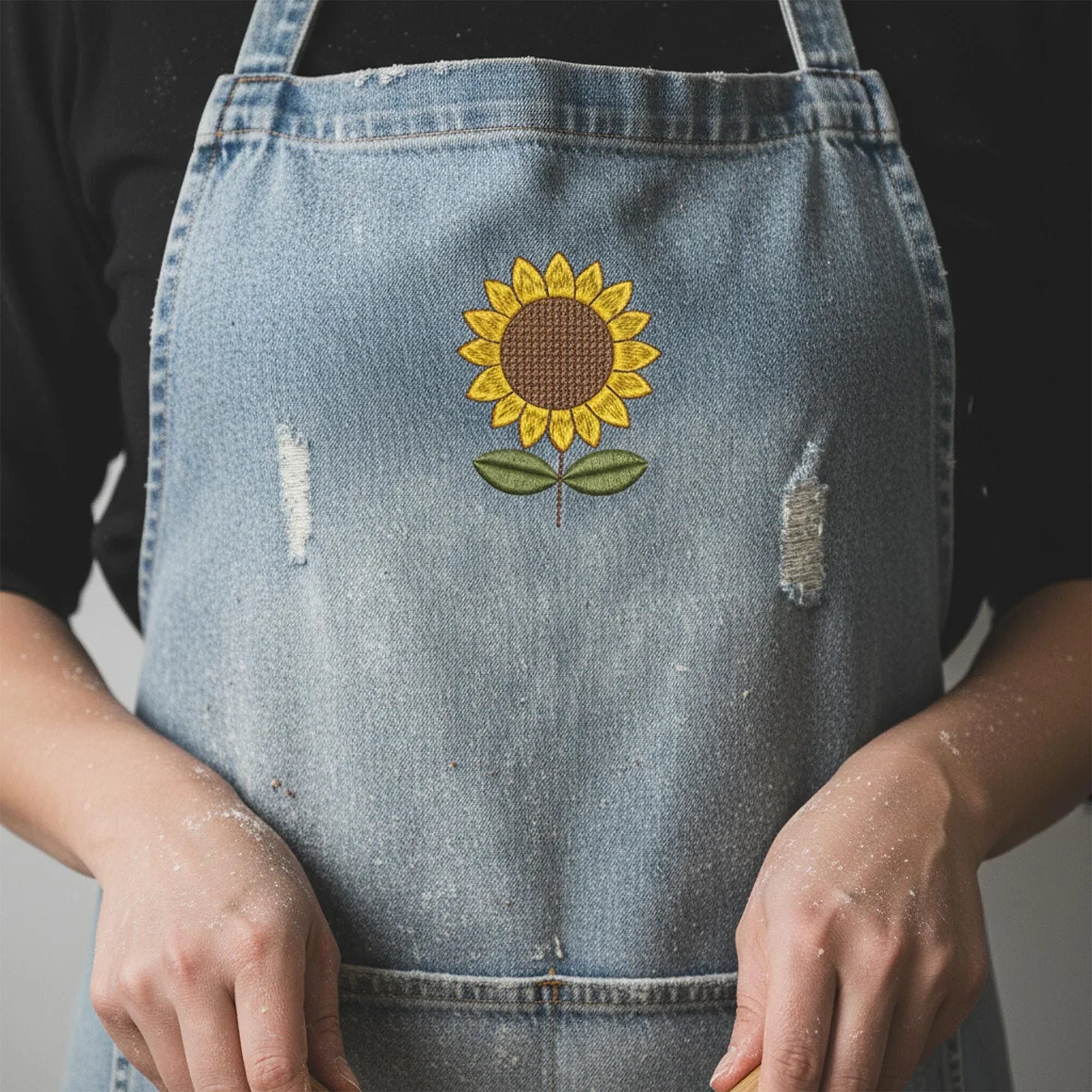 Mini Sunflower Machine Embroidery Design, Realistic Flower (Instant Download) - ReadTee