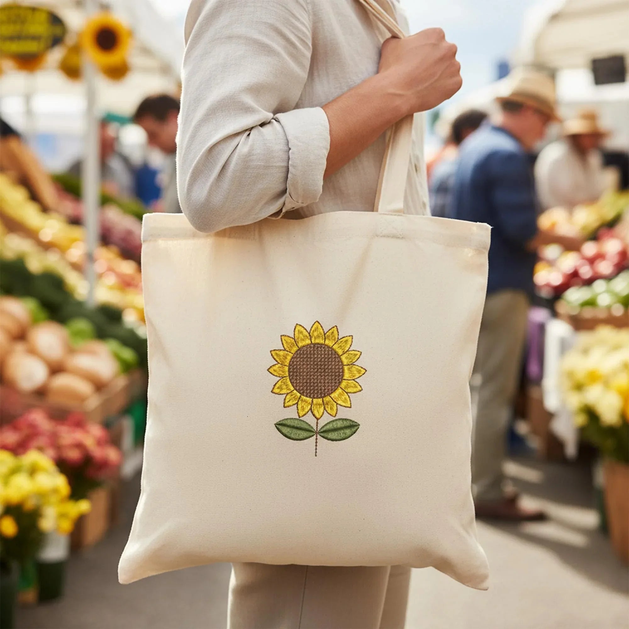 Mini Sunflower Machine Embroidery Design, Realistic Flower (Instant Download) - ReadTee