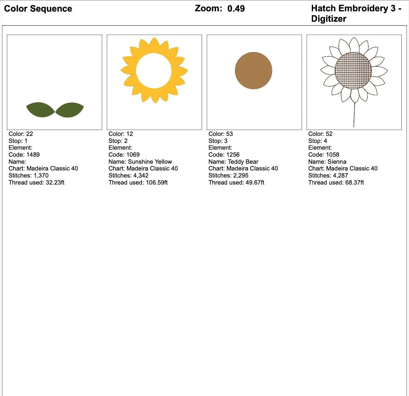 Mini Sunflower Machine Embroidery Design, Realistic Flower (Instant Download) - ReadTee