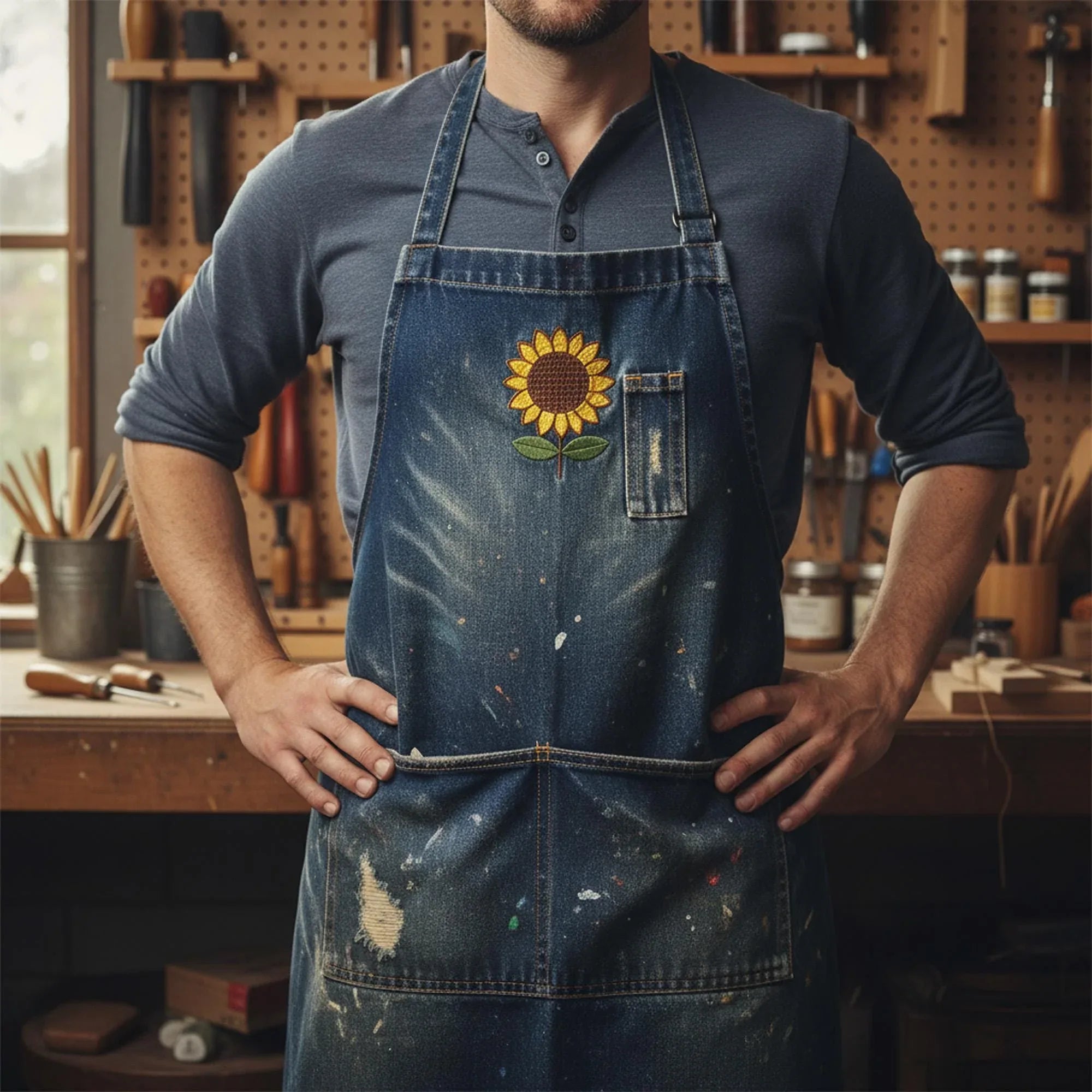 Realistic Sunflower Machine Embroidery Design, Floral Decor (DST, PES, VP3) (Digital Download) - ReadTee