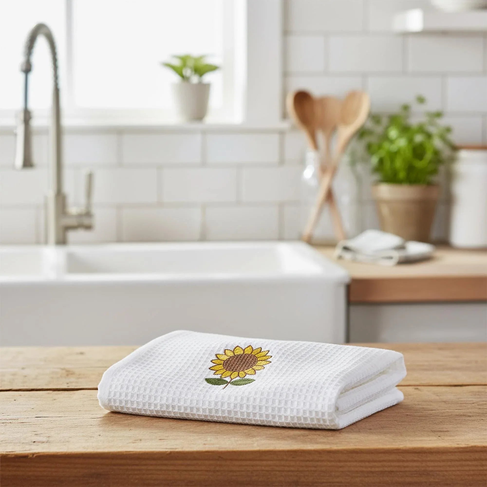 Realistic Sunflower Machine Embroidery Design, Floral Decor (DST, PES, VP3) (Digital Download) - ReadTee