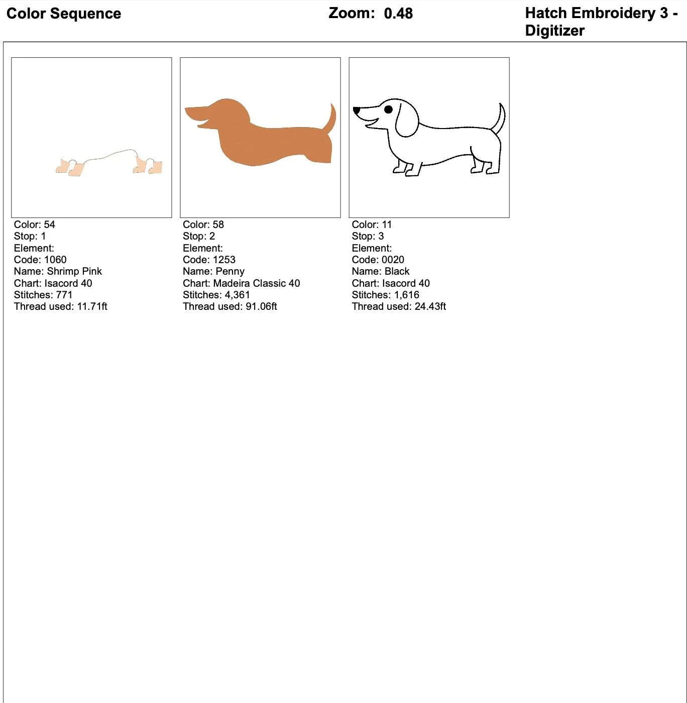 Dachshund Machine Embroidery Design, 7 Sizes, Weiner Dog File (Instant Download) - ReadTee