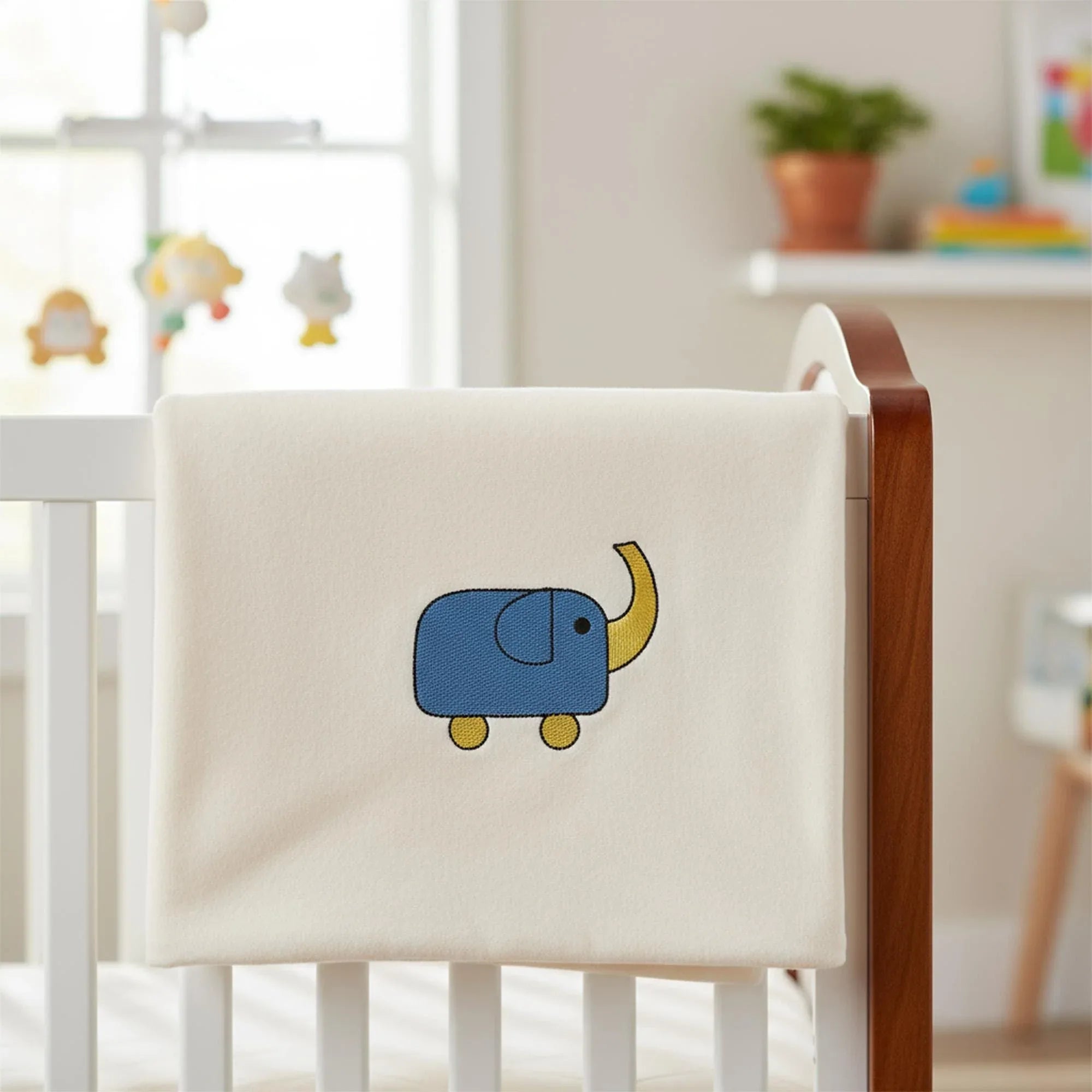 Mini Elephant Embroidery Design, Toy on Wheels (PES File) - ReadTee