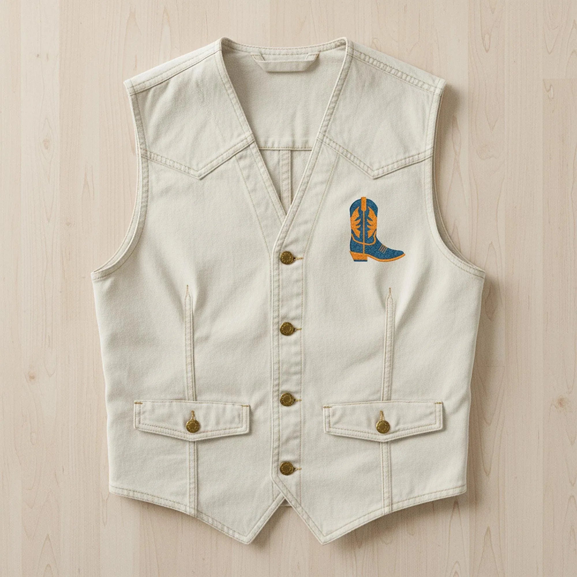 Cowboy Boot Machine Embroidery Design | Western Stitch File (7 Sizes) - ReadTee