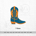 Cowboy Boot Machine Embroidery Design | Western Stitch File (7 Sizes) - ReadTee